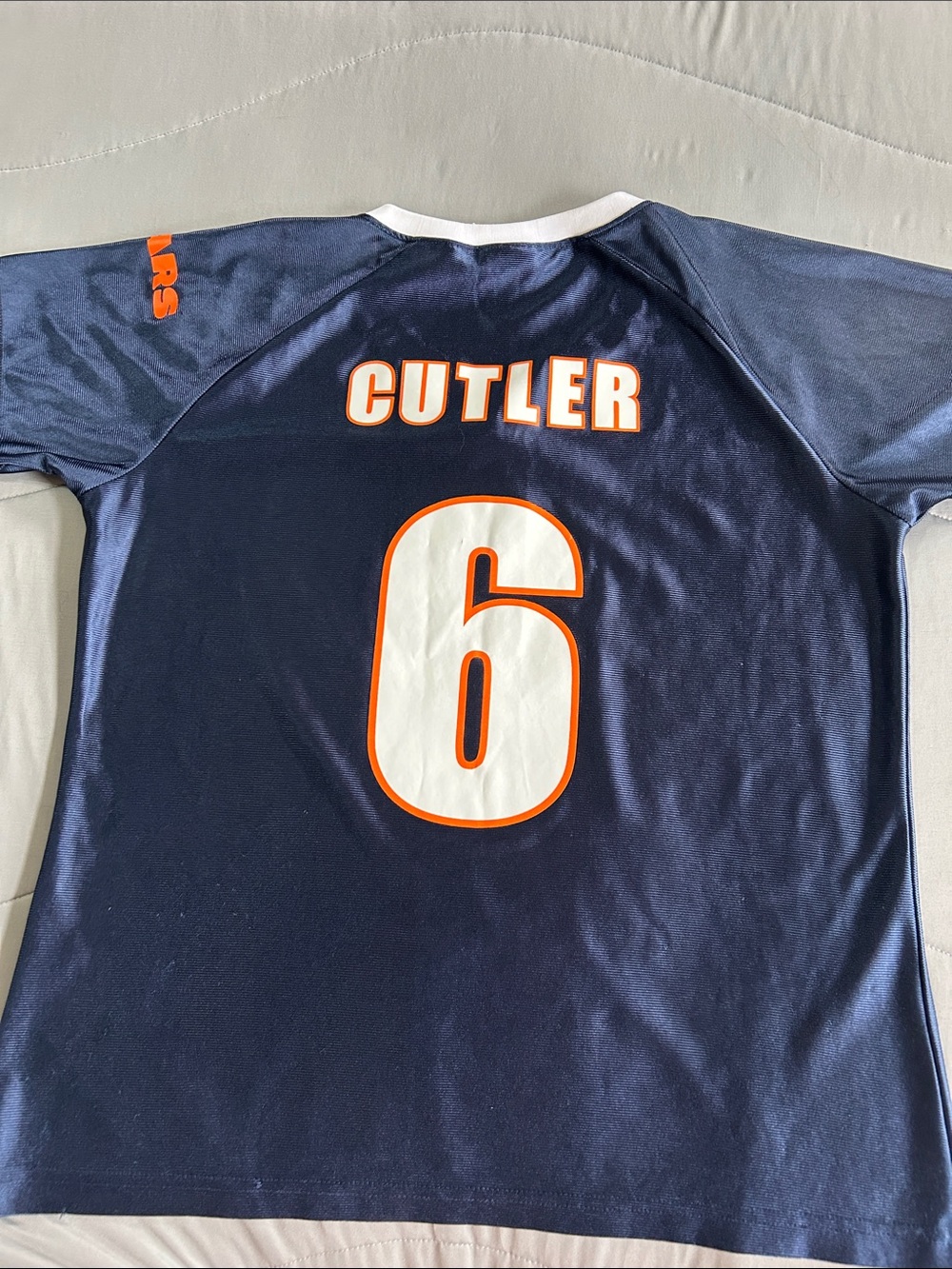 NFL Navy and Orange Chicago Bears Short Sleeve Jersey - Picture 2 of 3